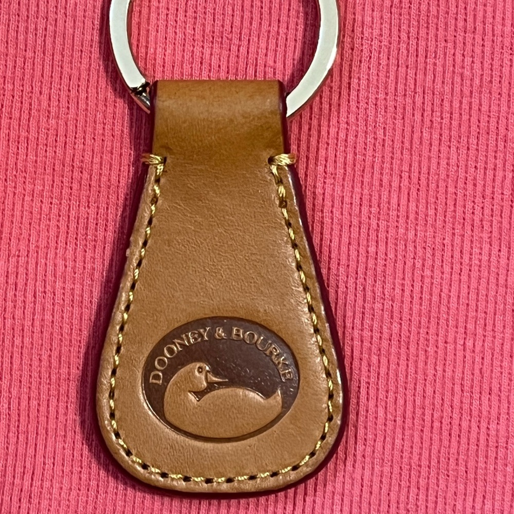 Dooney & Bourke Tan Leather Key Holder